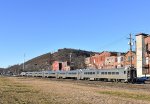 Now its Cab Car # 6702s turn to lead NJT/MNR Train # 78 to back to Hoboken just as it departs Port Jervis Station